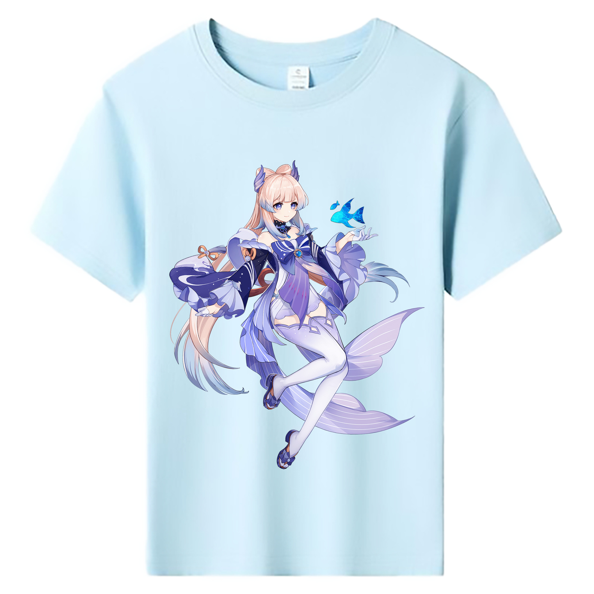 げんし神 珊瑚宮心海 サンゴノミヤ・ココミ genshin Sangonomiya Kokomi 綿100％キッズTシャツ（フロントプリント）